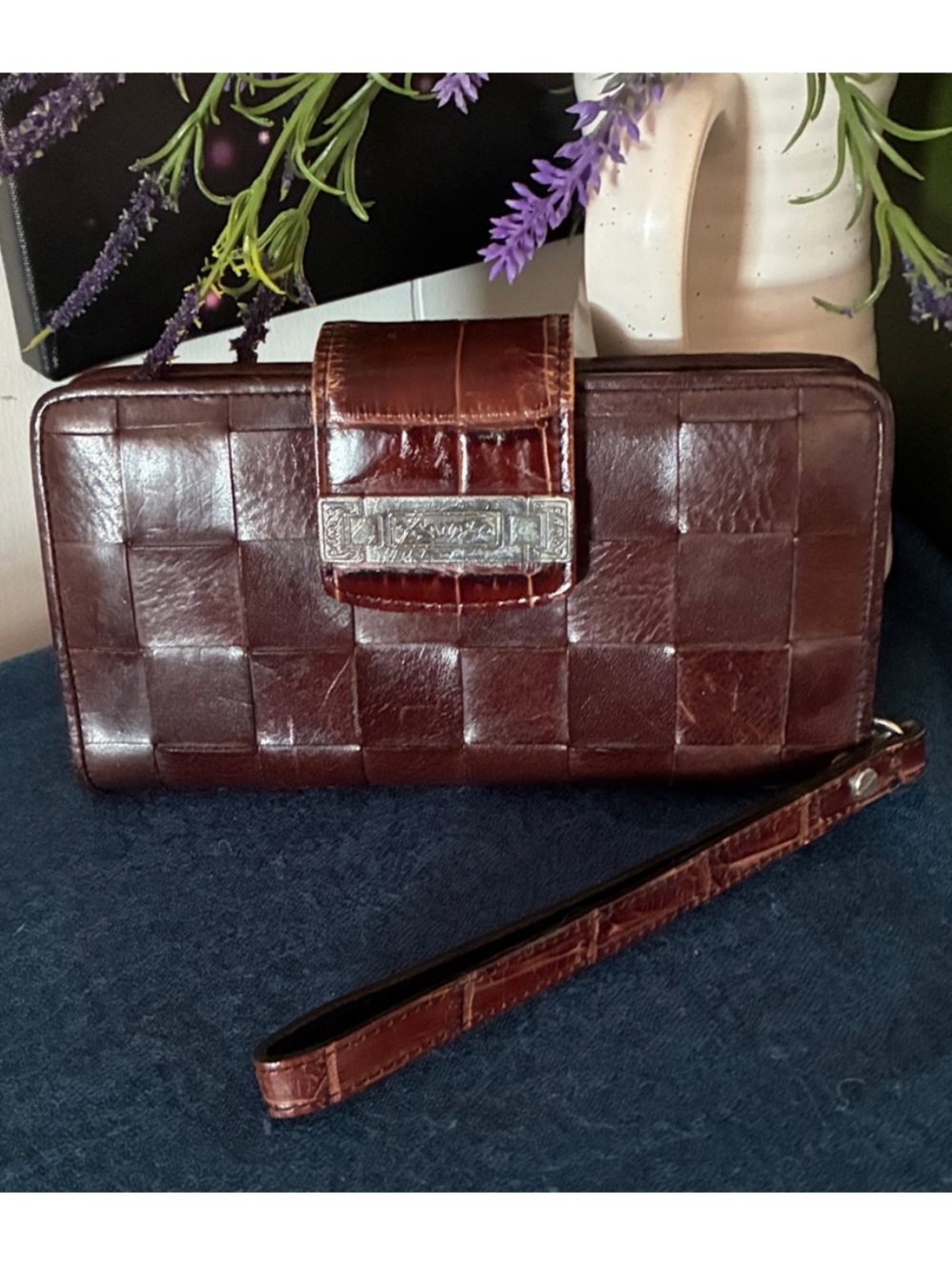 Brighton Woven Leather Wallet